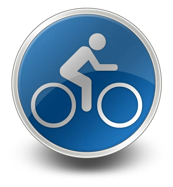 Icono, Botón, Pictograma Bicicleta — Foto de Stock
