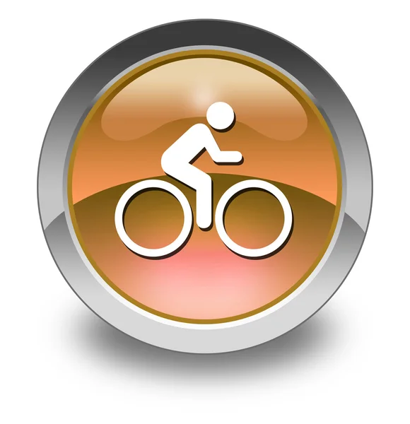 アイコン、ボタン、ピクトグラム自転車 — ストック写真