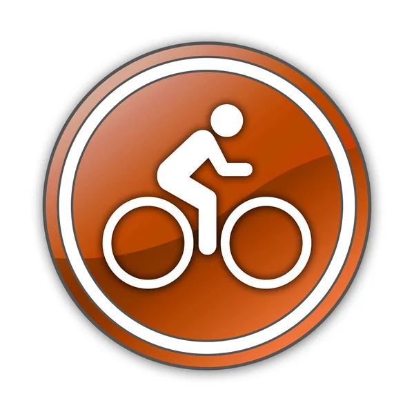 Pictogram, knop, Pictogram fiets — Stockfoto