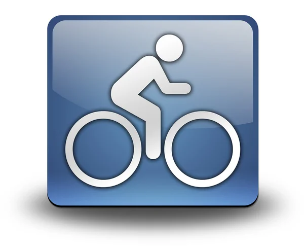 Icona, Bottone, Pittogramma Bicicletta — Foto Stock