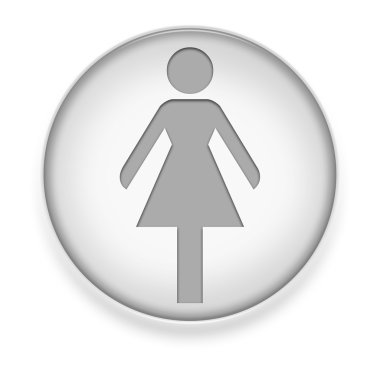 Simge, düğme, piktogram bayanlar tuvalet