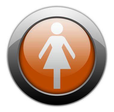 Simge, düğme, piktogram bayanlar tuvalet