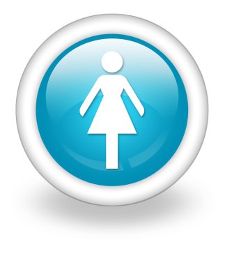 Simge, düğme, piktogram bayanlar tuvalet