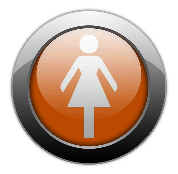 Εικονίδιο, κουμπί, εικονόγραμμα κυρίες τουαλέτα — Φωτογραφία Αρχείου