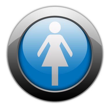 Simge, düğme, piktogram bayanlar tuvalet