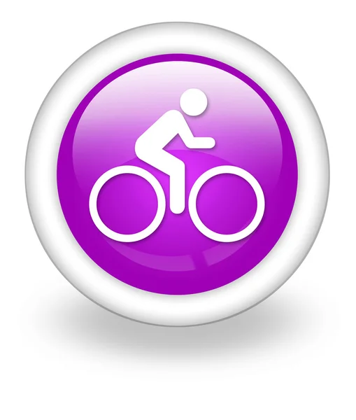 アイコン、ボタン、ピクトグラム自転車 — ストック写真