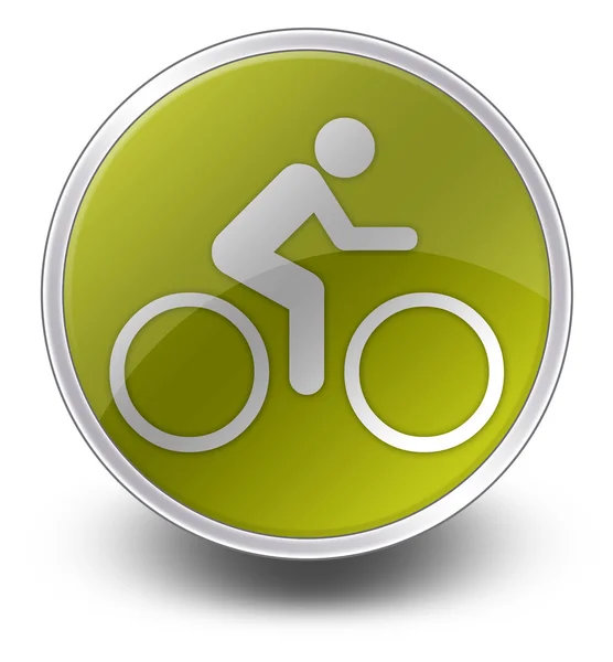 Pictogram, knop, Pictogram fiets — Stockfoto