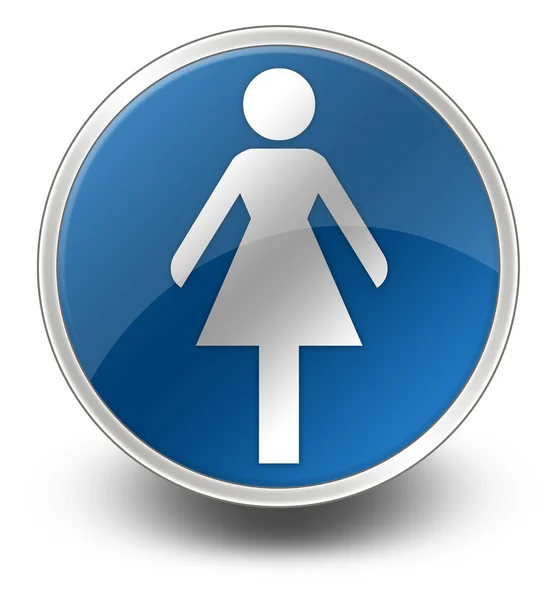 Icon, Button, Pictogram Ladies Restroom — Stock Photo, Image