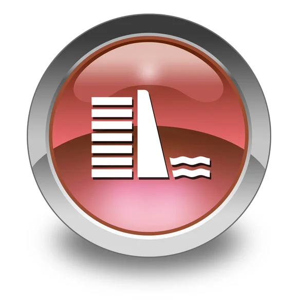 Icon, Button, Pictogram Dam — Stock Photo, Image