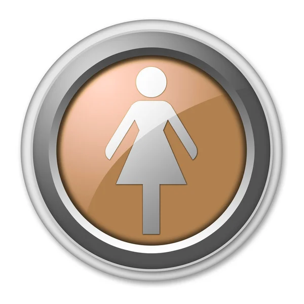 Icon, Button, Pictogram Ladies Restroom — Stock Photo, Image