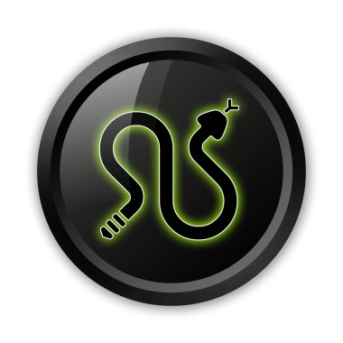 Simge, düğme, piktogram çıngıraklı yılanlar