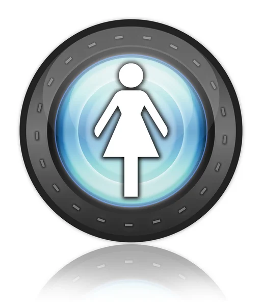 Symbol, Taste, Piktogramm Damentoilette — Stockfoto