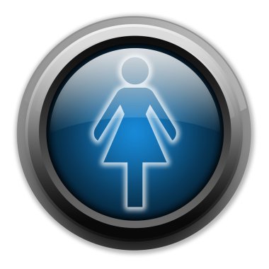 Simge, düğme, piktogram bayanlar tuvalet