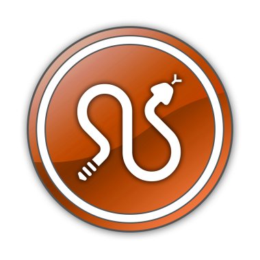 Simge, düğme, piktogram çıngıraklı yılanlar