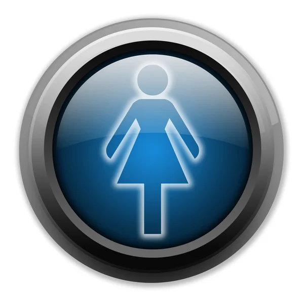 Icon, Button, Pictogram Ladies Restroom — Stock Photo, Image