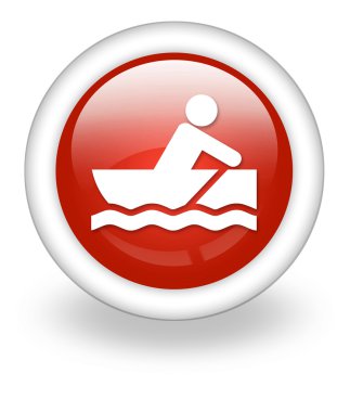 Simge, düğme, piktogram Rowboating
