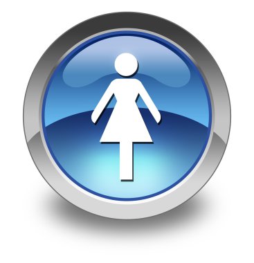Simge, düğme, piktogram bayanlar tuvalet