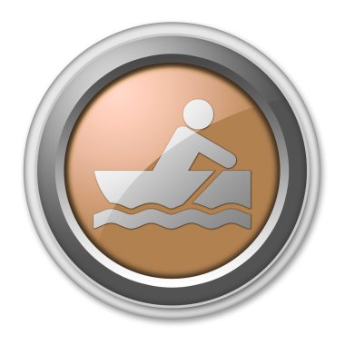 Simge, düğme, piktogram Rowboating