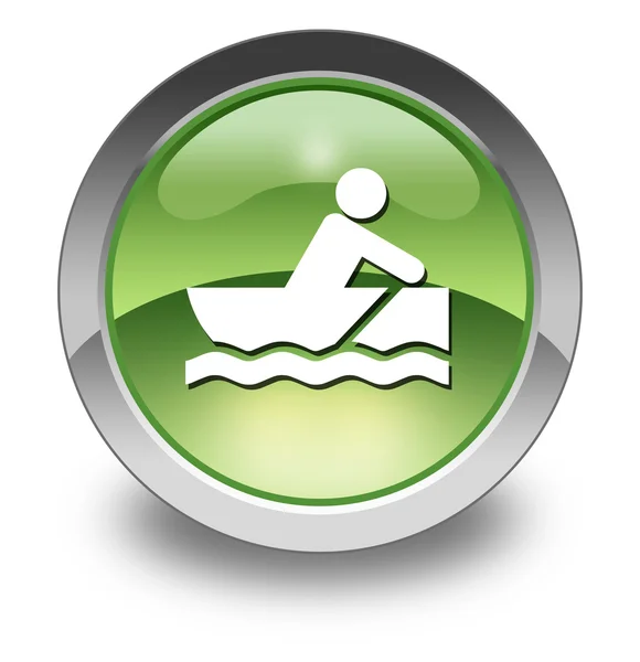 Icon, Button, Pictogram Rowboating — Stock Photo, Image