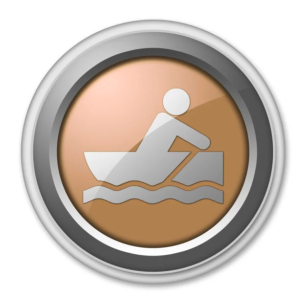 Pictogram, knop, Pictogram Rowboating — Stockfoto