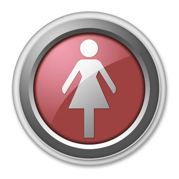 Піктограма піктограми, кнопки, дами туалет — стокове фото