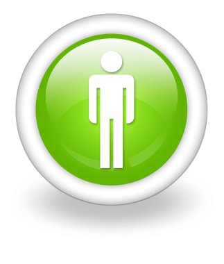 Simge, düğme, piktogram Mens tuvalet