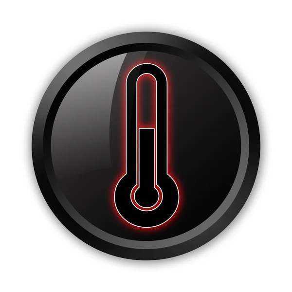 Icona, Pulsante, Pittogramma Temperatura — Foto Stock
