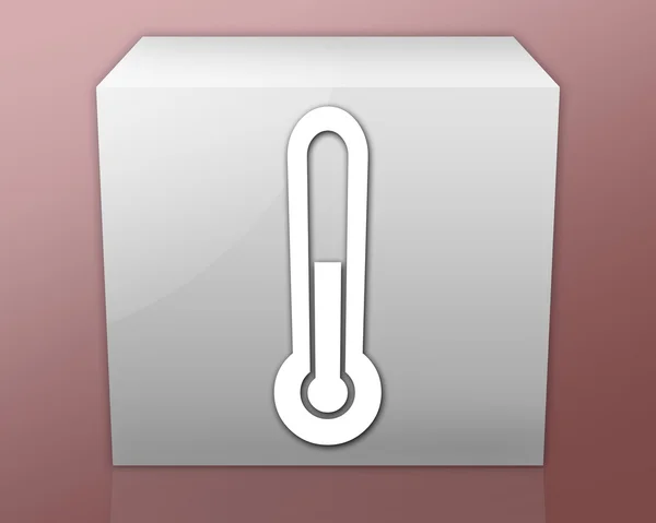 Icono, Botón, Temperatura del Pictograma —  Fotos de Stock