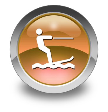 Simge, düğme, sembol su kayağı