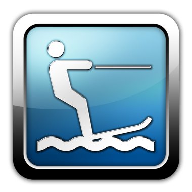 Simge, düğme, sembol su kayağı