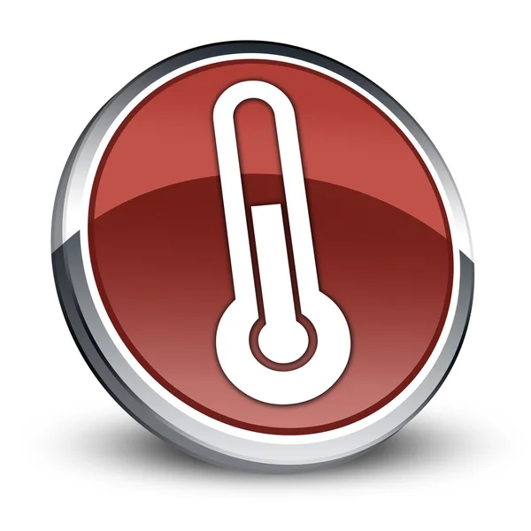 Θερμοκρασία εικονόγραμμα εικονίδιο, κουμπί, — Φωτογραφία Αρχείου