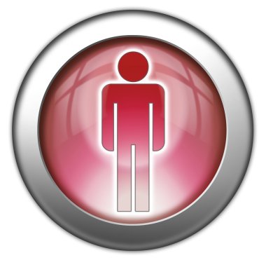 Simge, düğme, piktogram Mens tuvalet