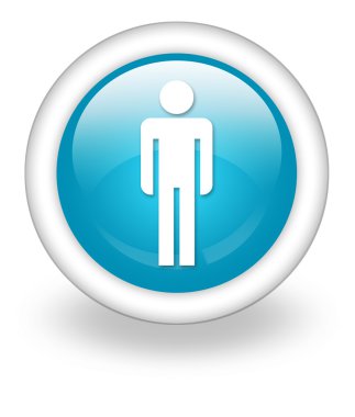 Simge, düğme, piktogram Mens tuvalet
