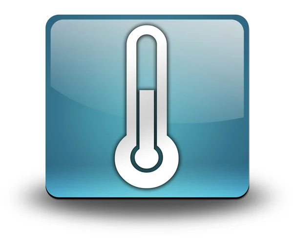 Θερμοκρασία εικονόγραμμα εικονίδιο, κουμπί, — Φωτογραφία Αρχείου