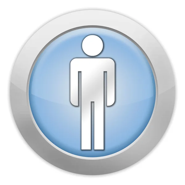 Icon, Button, Pictogram Mens Restroom — Stock Photo, Image