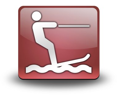 Simge, düğme, sembol su kayağı