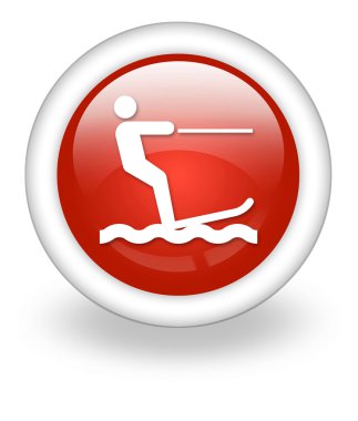 Simge, düğme, sembol su kayağı