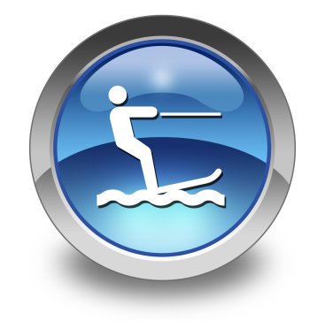 Simge, düğme, sembol su kayağı