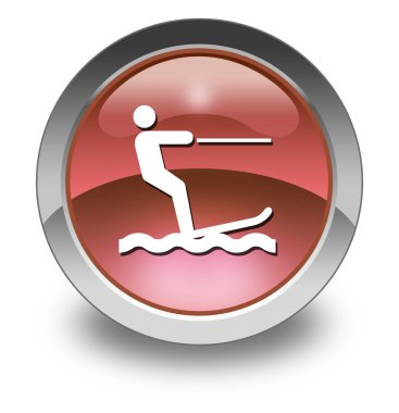 Simge, düğme, sembol su kayağı