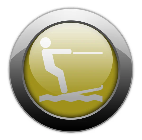 Icon, Button, Pictogram Water Skiing — Stock Photo, Image