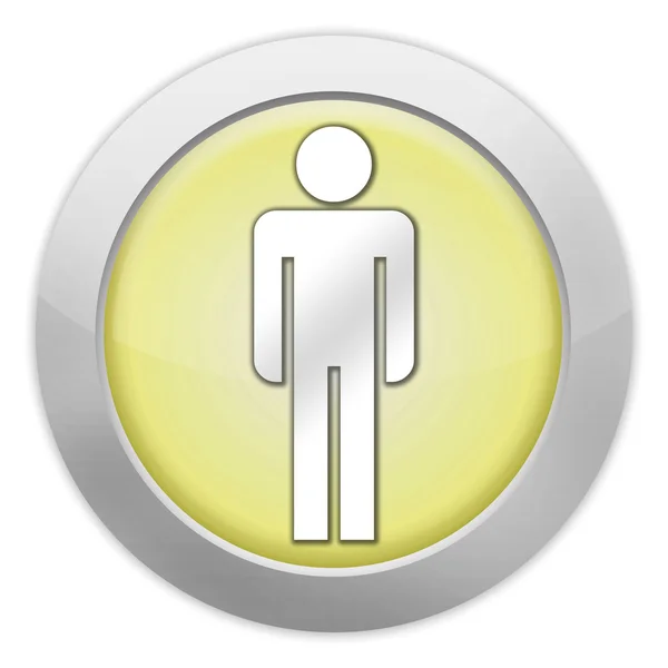 Icon, Button, Pictogram Mens Restroom — Stock Photo, Image