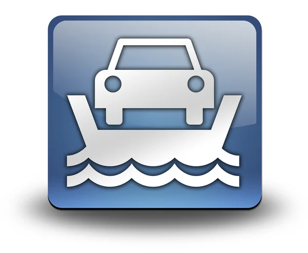 Icon, Button, Pictogram Vehicle Ferry — Stock Photo, Image