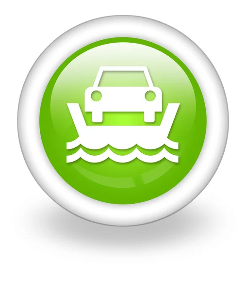 Ícone, Botão, Pictograma Veículo Ferry — Fotografia de Stock