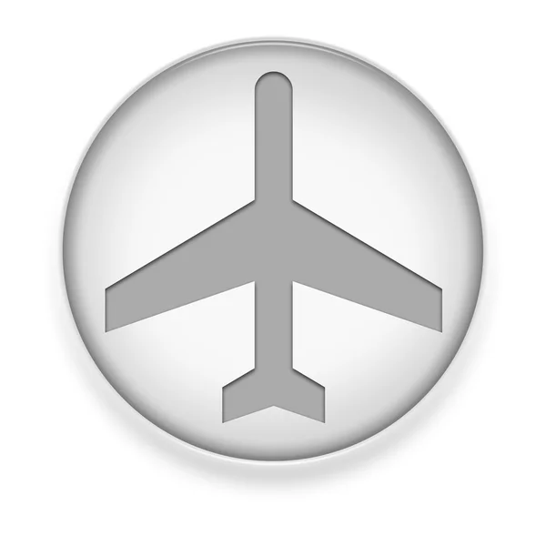 Ícone, Botão, Aeroporto de Pictograma — Fotografia de Stock