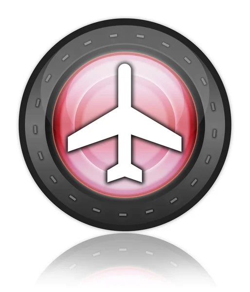 Ikona, przycisk, piktogram Lotnisko — Zdjęcie stockowe