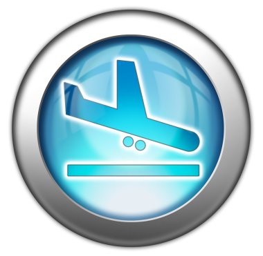 Simge, düğme, piktogram Havalimanı Geliş