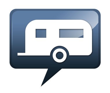 Simge, düğme, piktogram kamp karavan