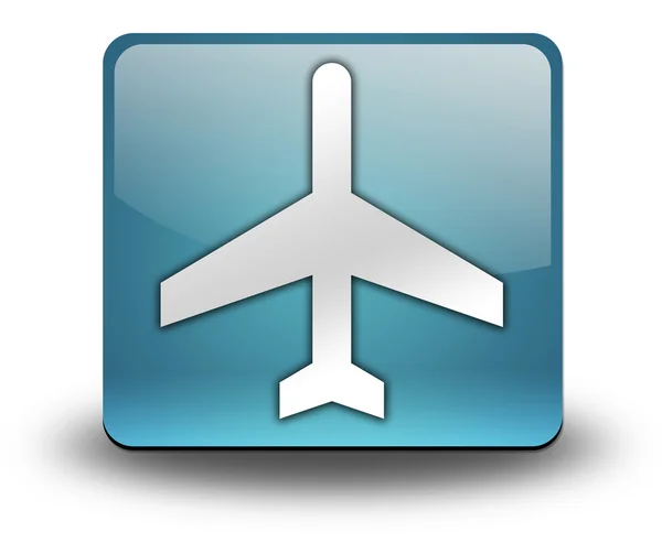 Αεροδρόμιο εικονόγραμμα εικονίδιο, κουμπί, — Φωτογραφία Αρχείου