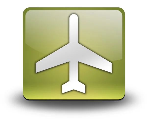 Ícone, Botão, Aeroporto de Pictograma — Fotografia de Stock