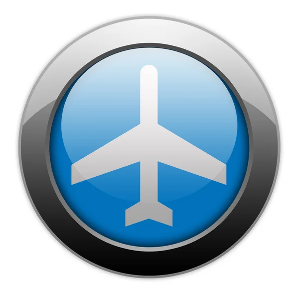 Аеропорт піктограма піктограми, кнопки, — стокове фото